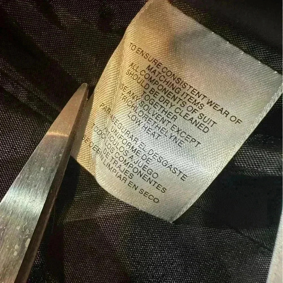 Jones New York Suit Jacket Blazer Black With Brown Pinstripe Lined Women’s 8P - Picture 10 of 11